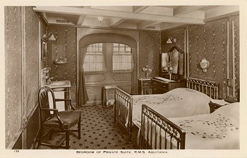 132 Bedroom of Private Suite R.M.S. Aquitania