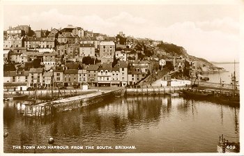 The Town and Harbour from the South. Brixham. - 409