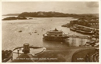 The Pier and Drake's Island, Plymouth - G. 1467