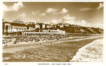 BM 3 Bournemouth. East Beach from Pier